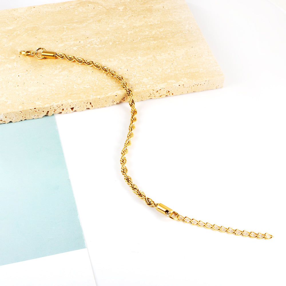 Bracelet en acier inoxydable Twist