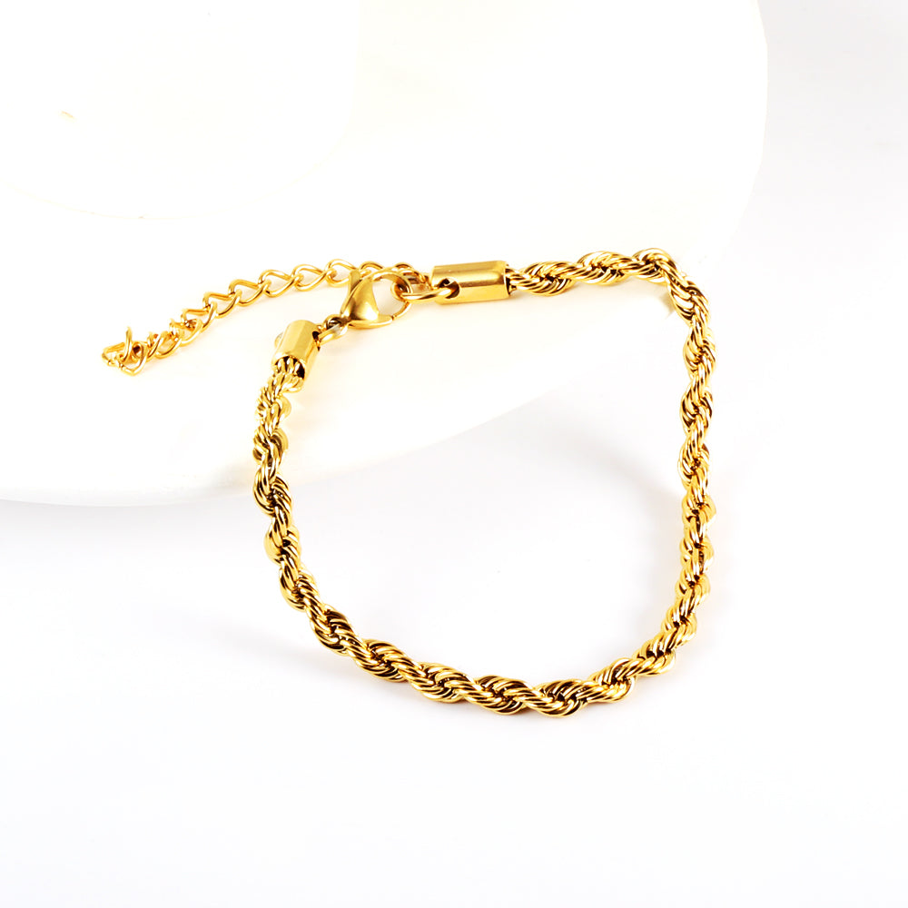 Bracelet en acier inoxydable Twist