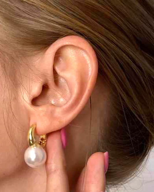 Boucles d’oreilles Perles Blanches