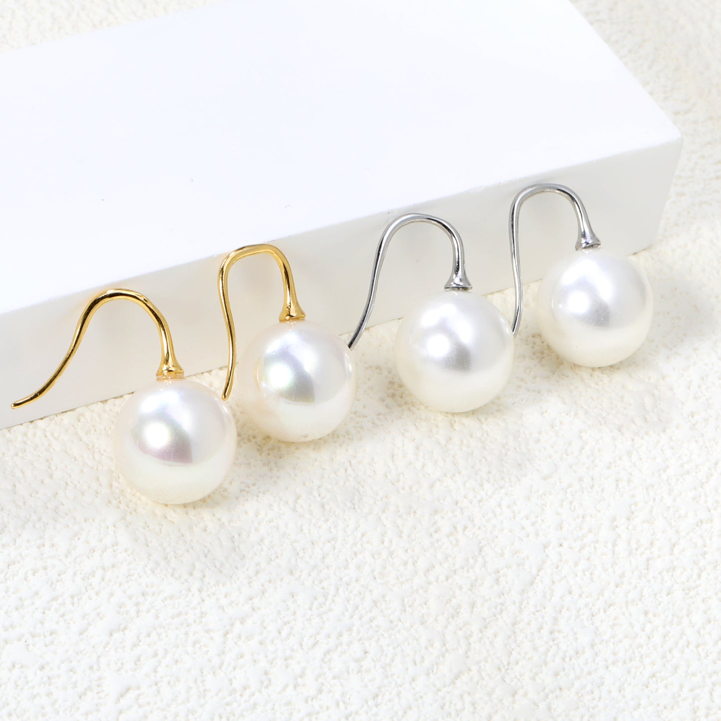 Boucles d’oreilles en acier inoxydable Perles Séduisantes