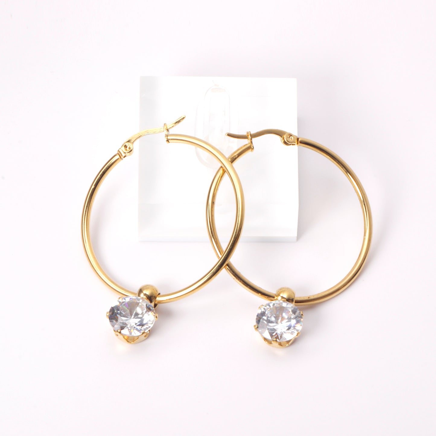 Boucles d’oreilles Créoles en acier inoxydable Serena