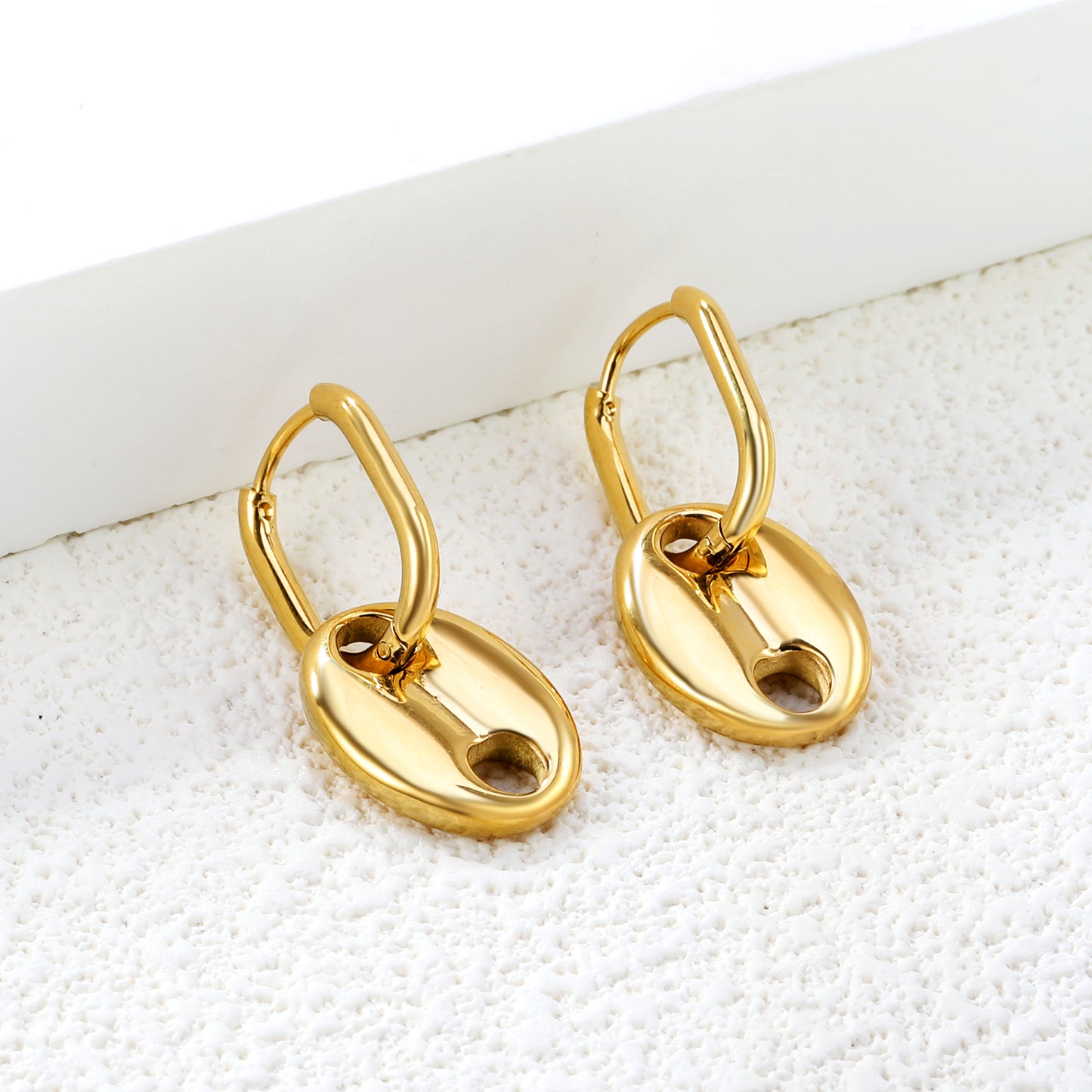 Boucles d’oreilles Pendantes en acier inoxydable Kin La Belle