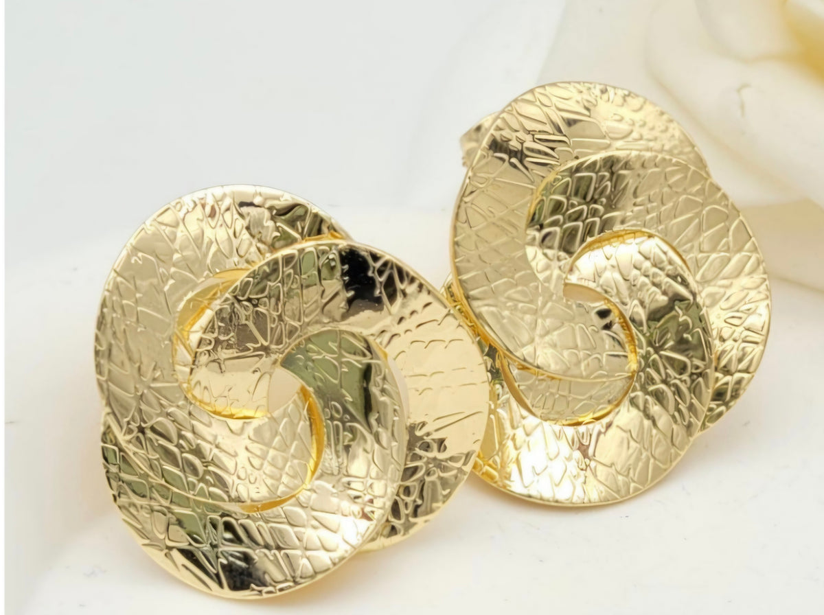 Boucles d’oreilles plaquées Or 18 carats Tess