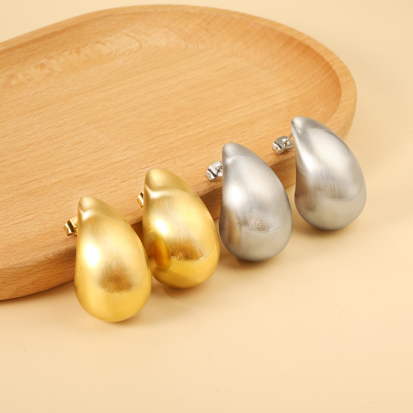 Boucles d’oreilles Pendantes Grandes Gouttes d'eau