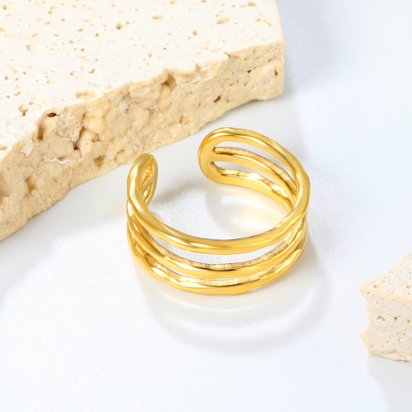 Bague en acier inoxydable Sophia