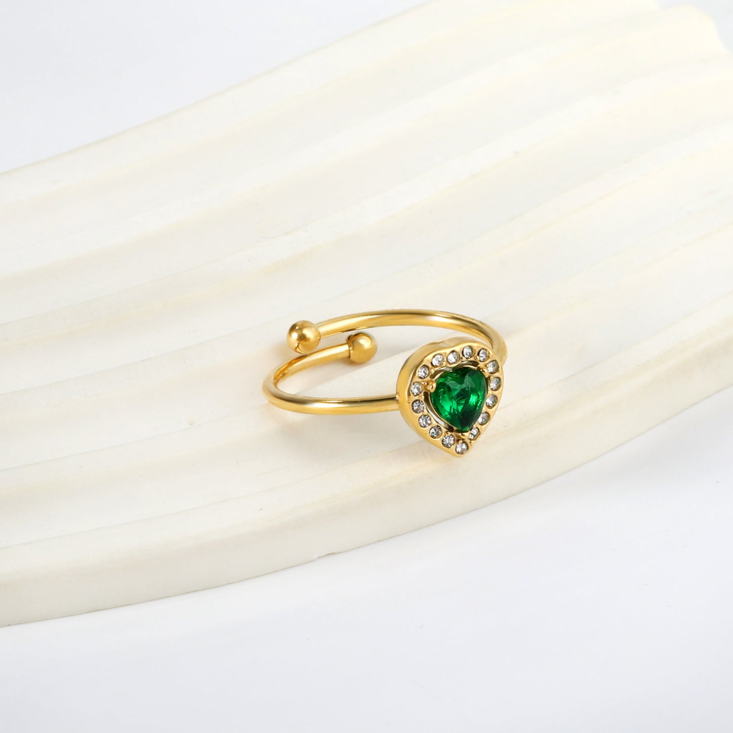 Bague en acier inoxydable Mon coeur