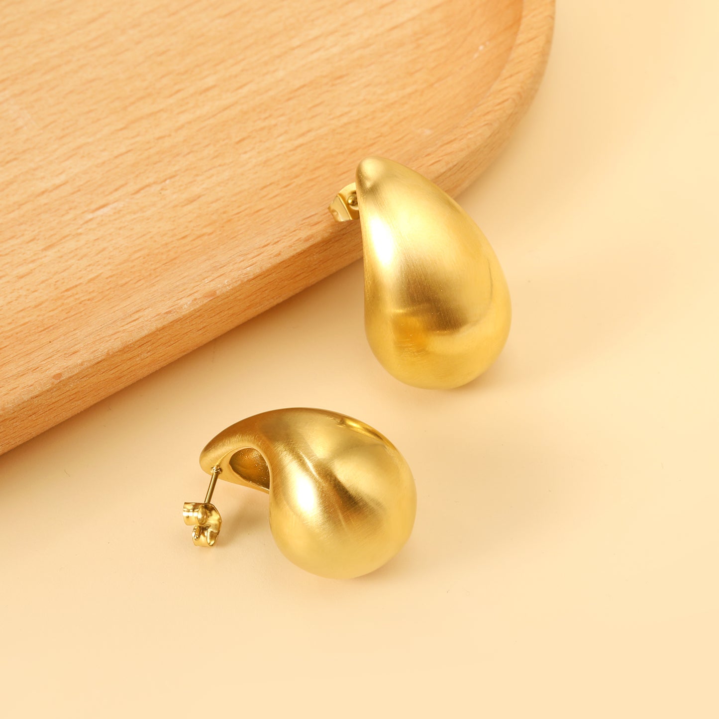 Boucles d’oreilles Pendantes Grandes Gouttes d'eau