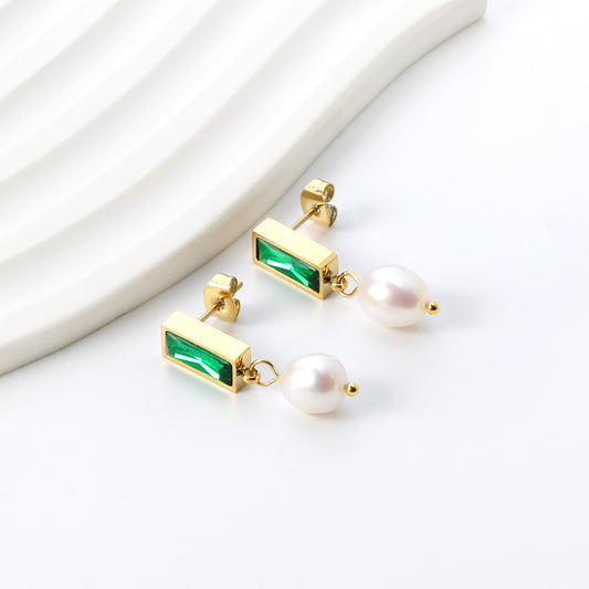 Boucles d’oreilles Pendantes Jade