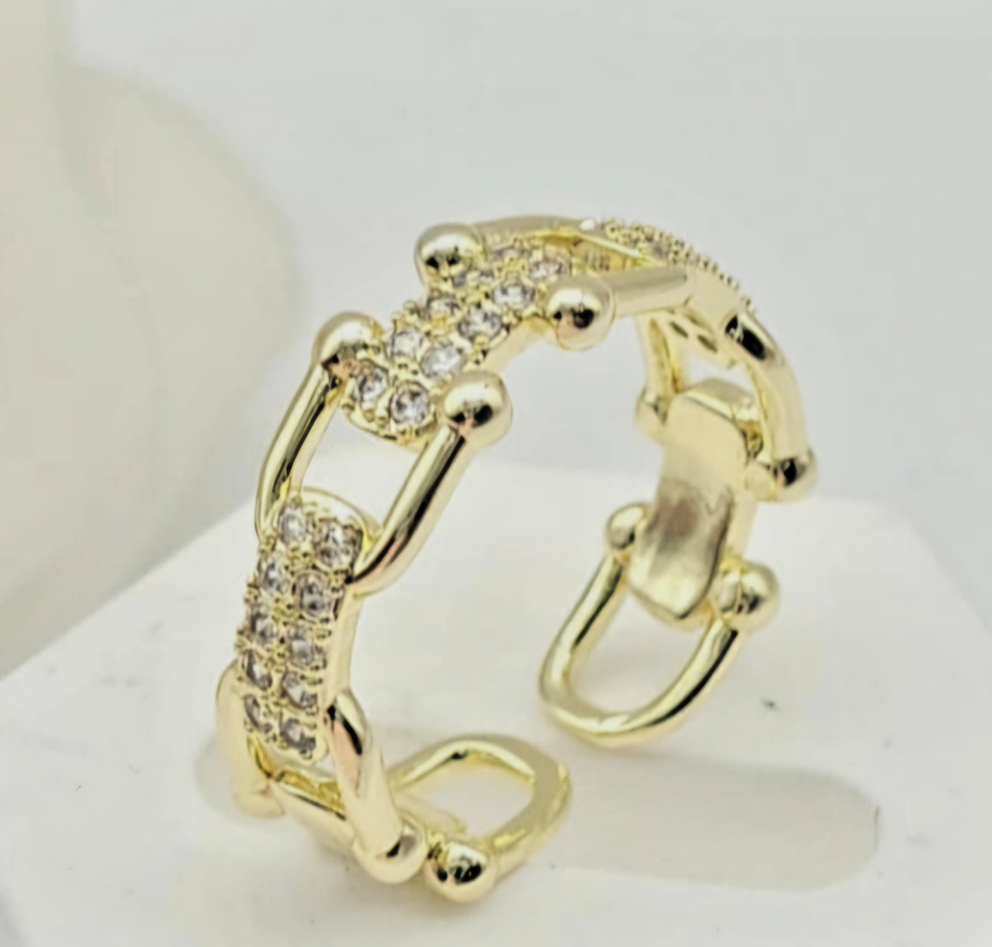 Bague Ajustable Plaquée Or 18 carats Thalia