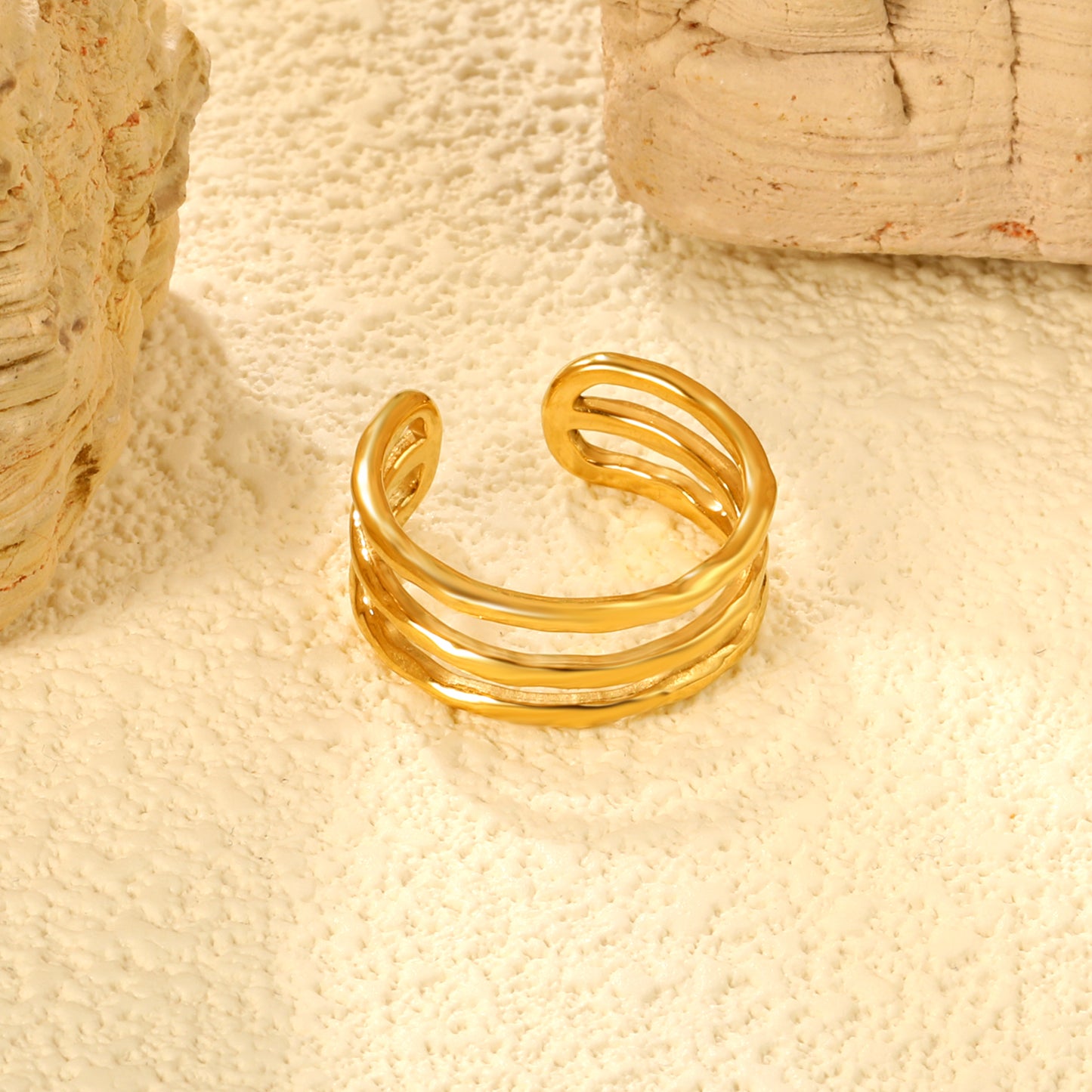 Bague en acier inoxydable Sophia