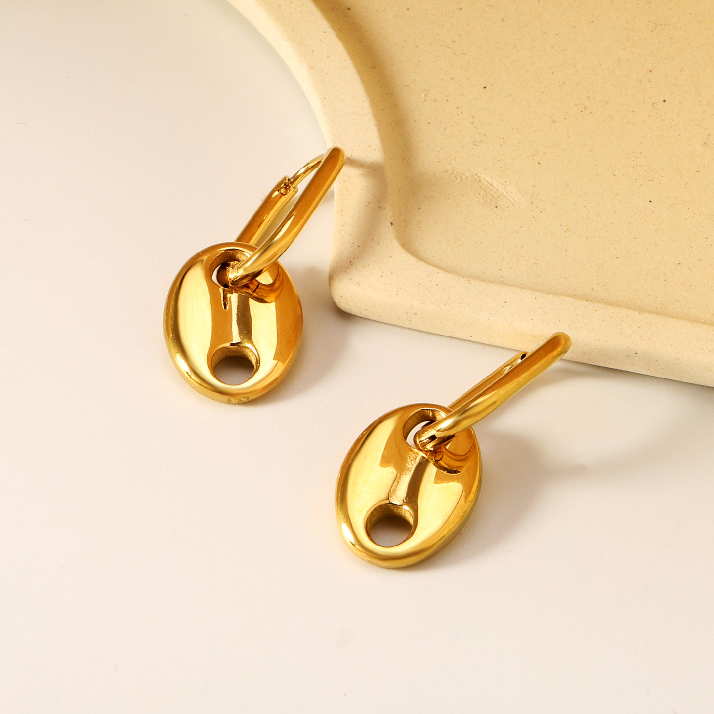 Boucles d’oreilles Pendantes en acier inoxydable Kin La Belle