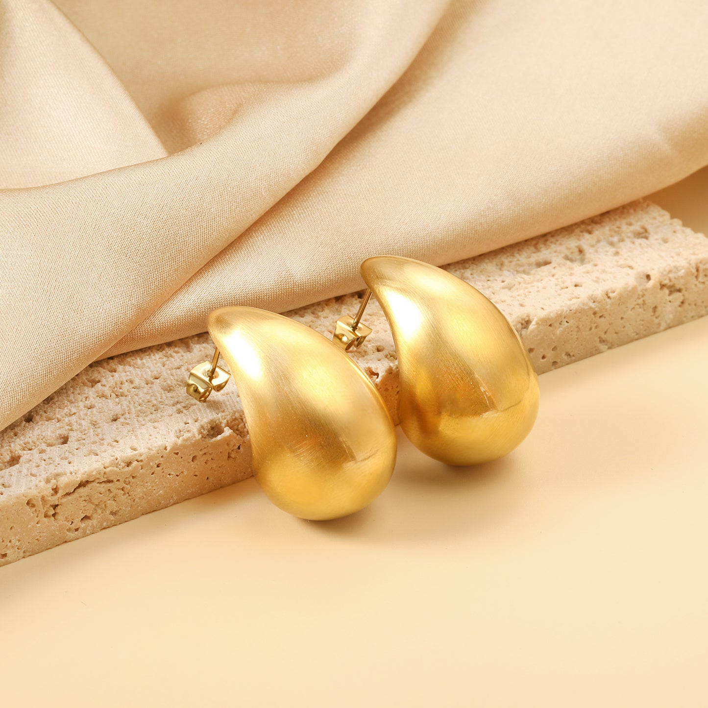 Boucles d’oreilles Pendantes Grandes Gouttes d'eau