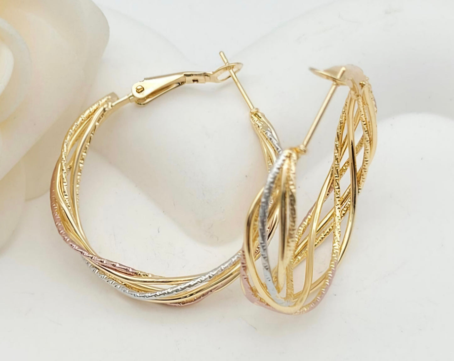 Boucles d’oreilles Créoles 3 couleurs Heaven