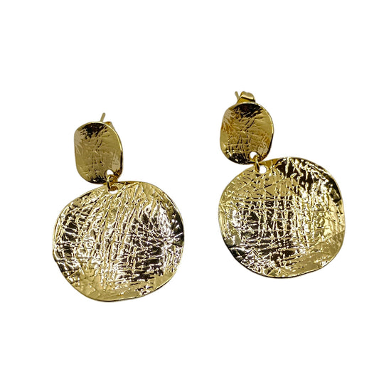 Boucles d'oreilles plaquées Or 18 carats Amina