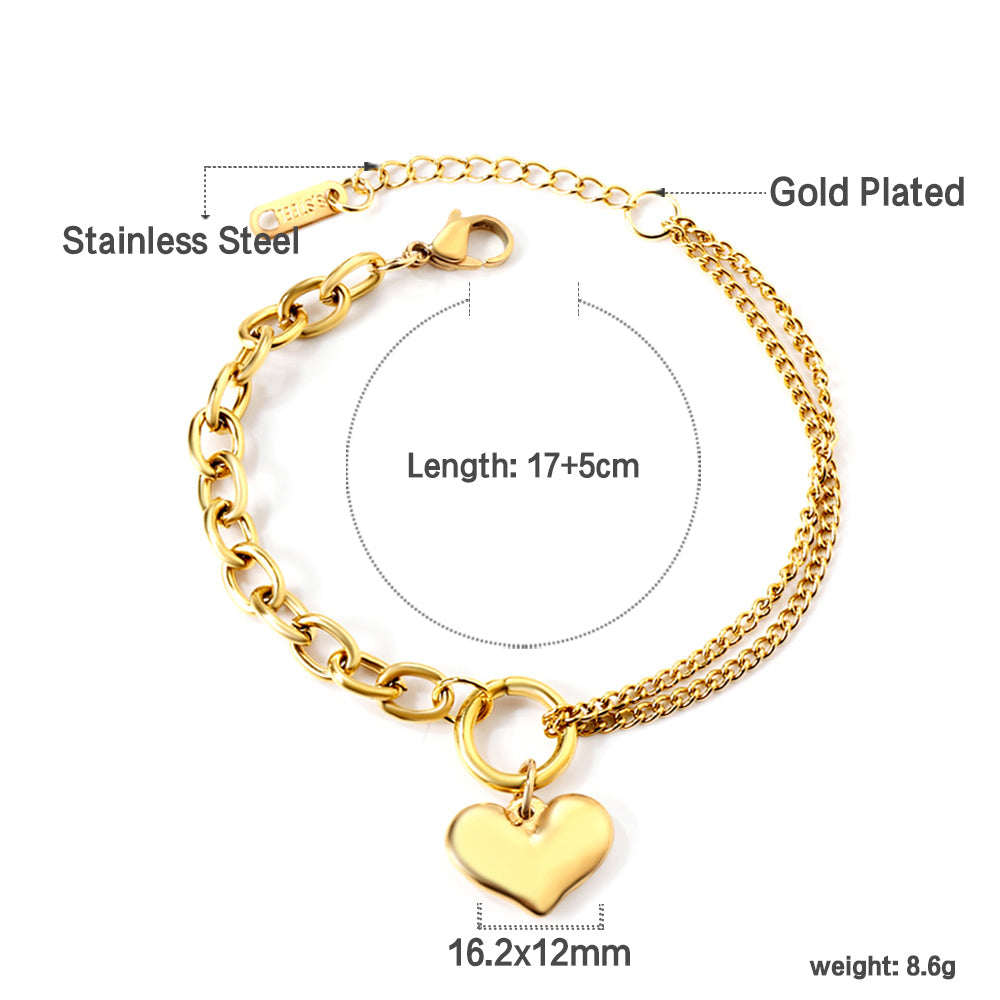 Bracelet en acier inoxydable Lyna