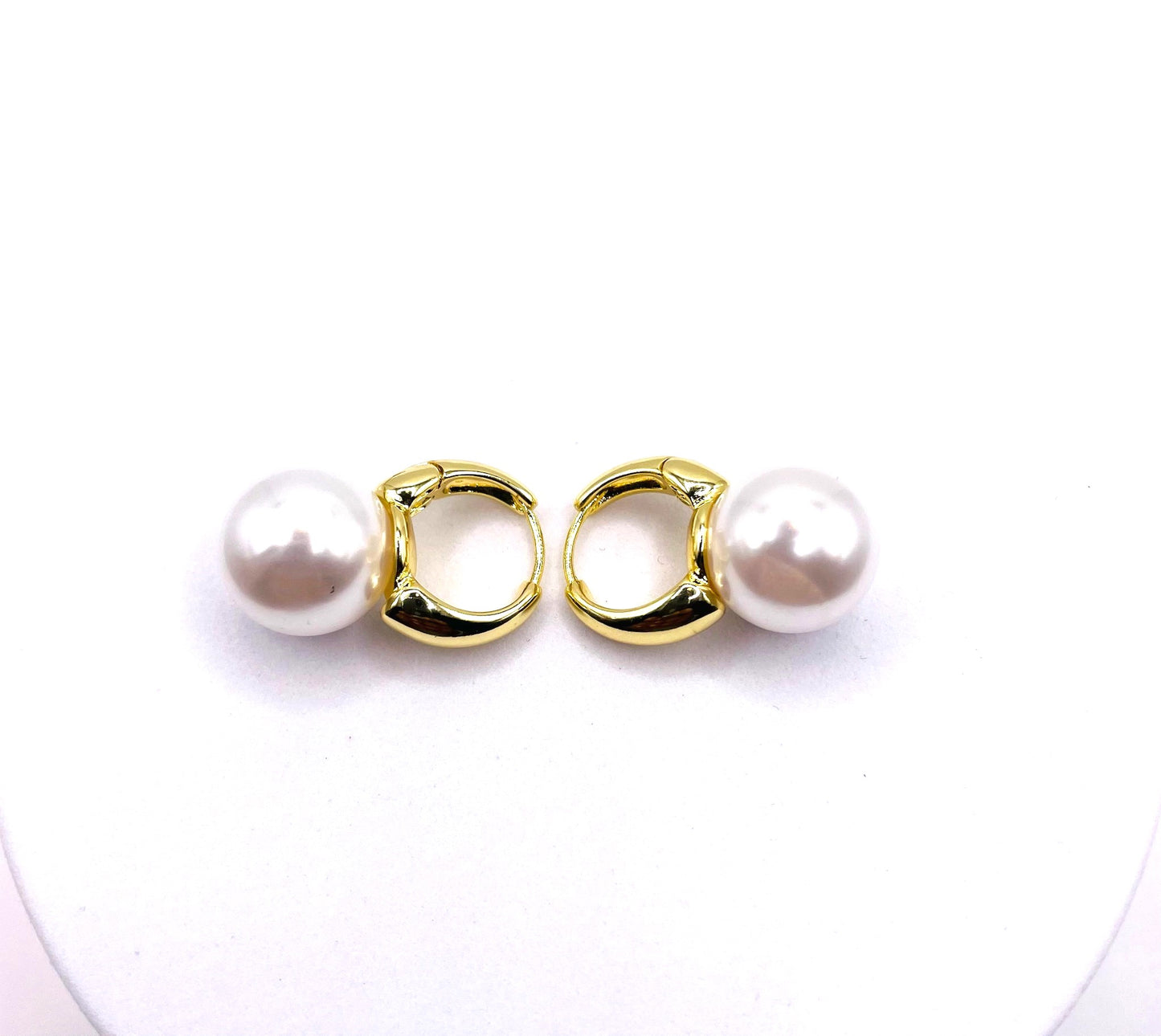 Boucles d’oreilles Perles Blanches