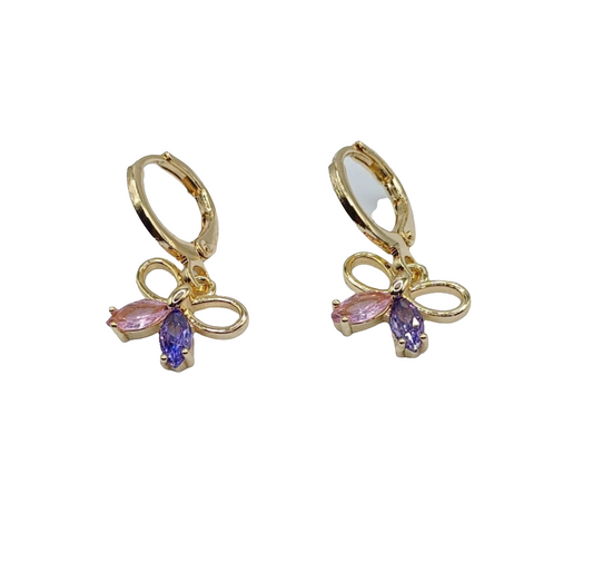 Petites boucles d'oreilles 2 couleurs