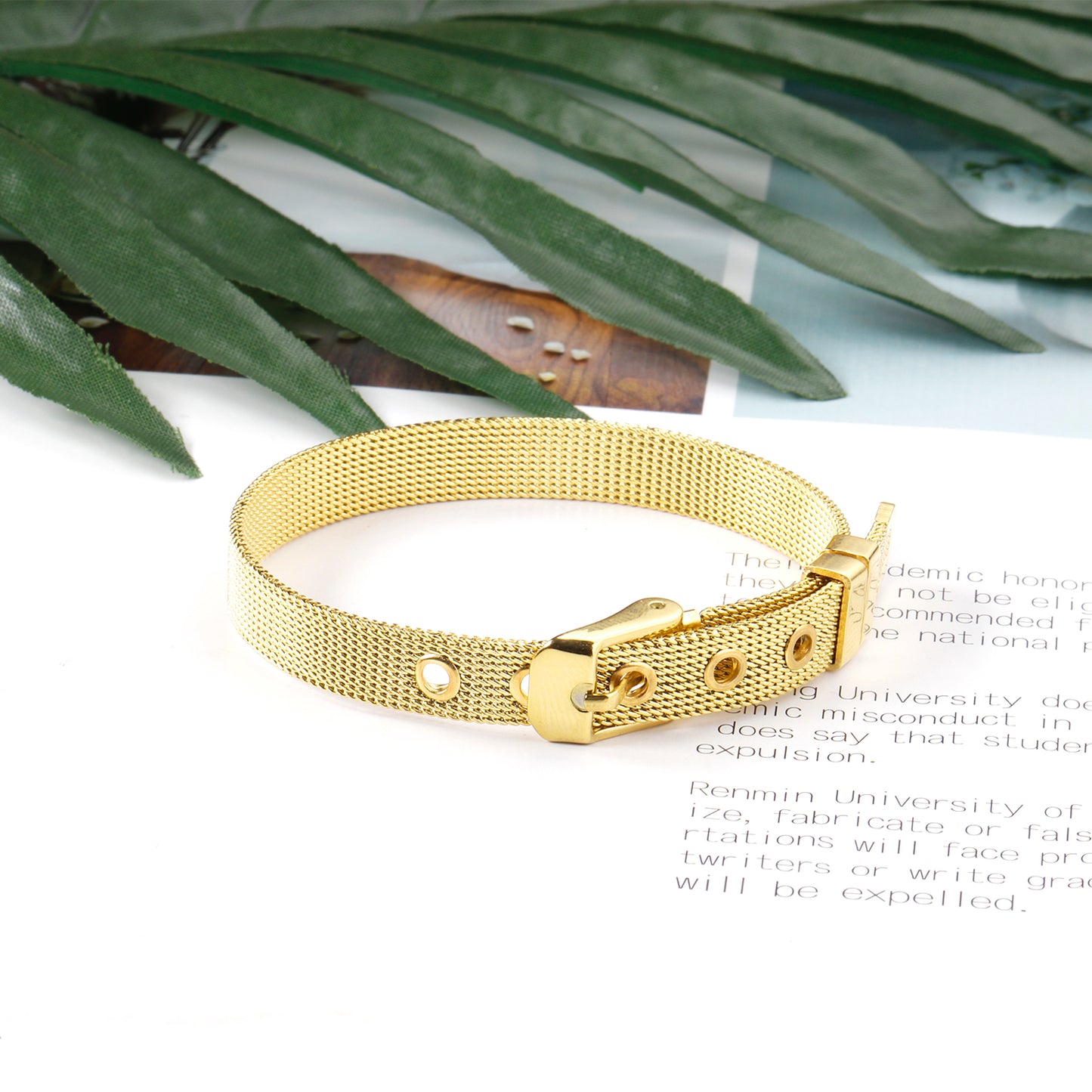 Bracelet en acier inoxydable ajustable Divine
