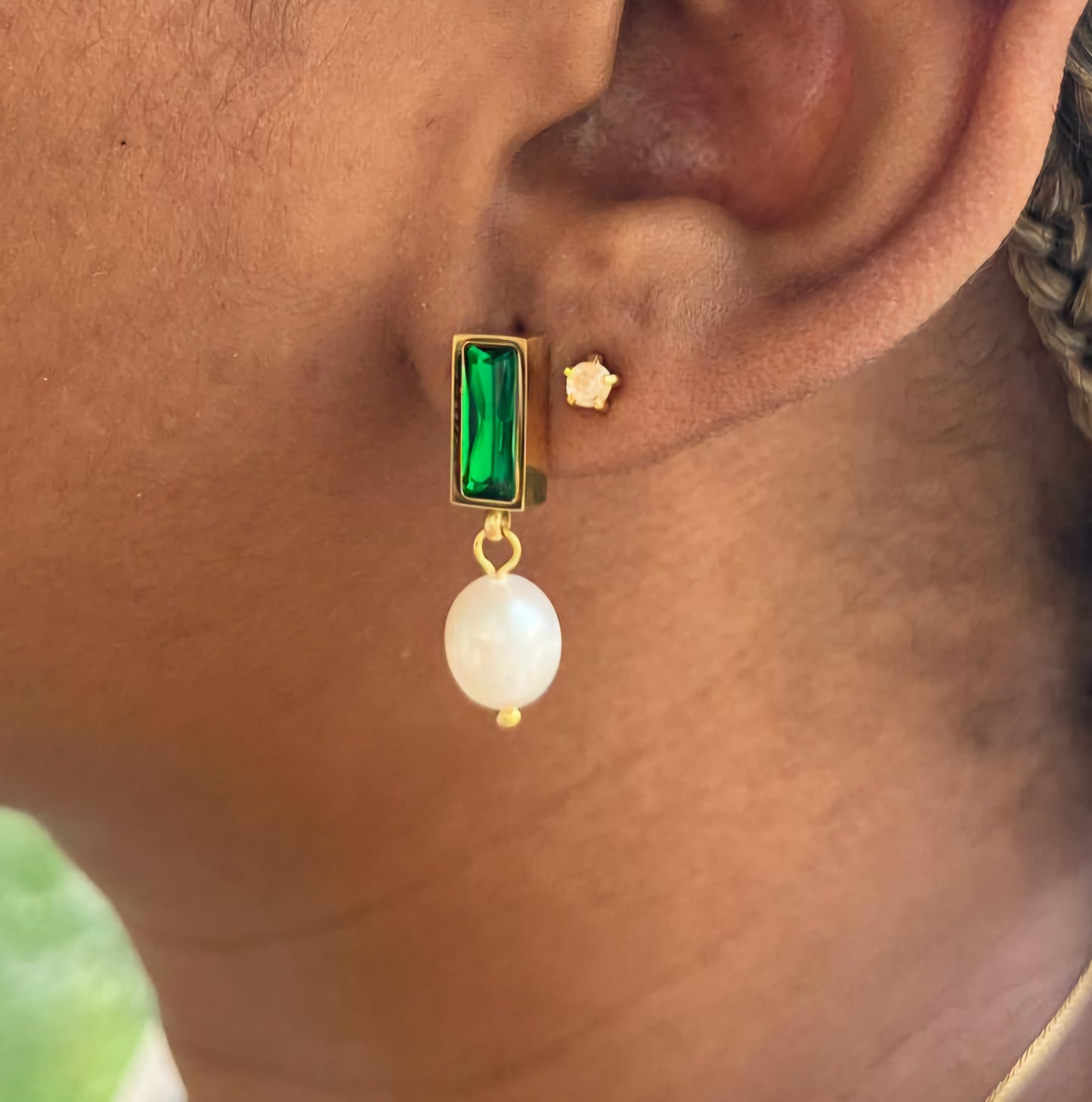Boucles d’oreilles Pendantes Jade