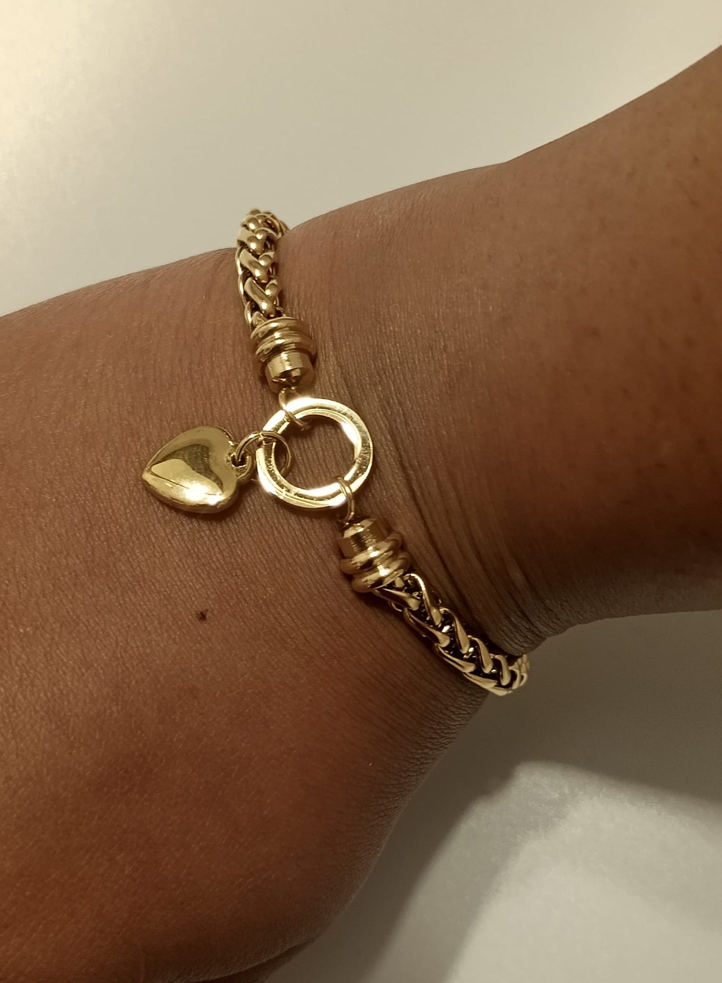 Bracelet en acier inoxydable avec un coeur Jessica