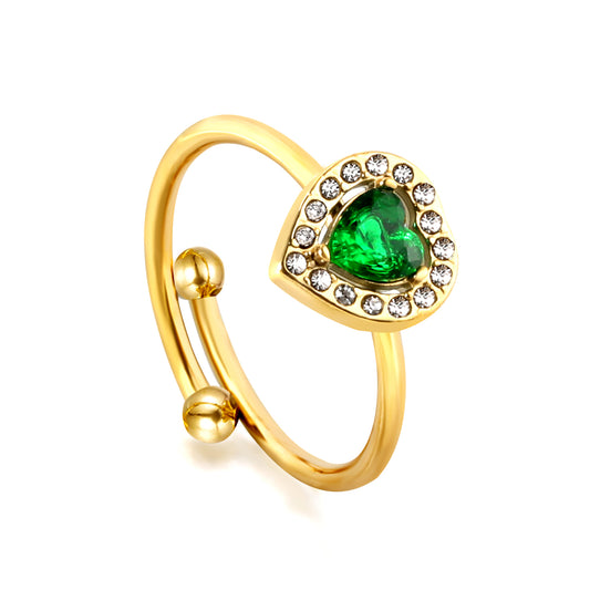 Bague en acier inoxydable Mon coeur