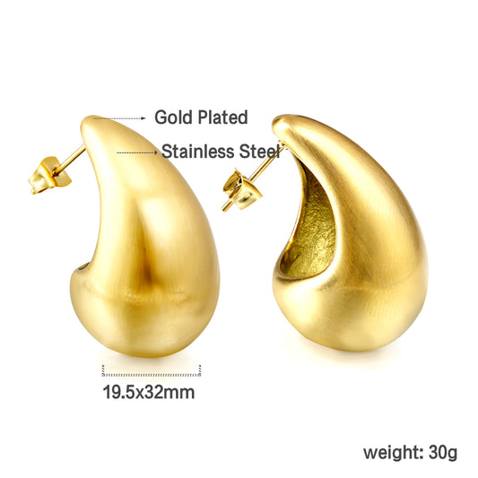 Boucles d’oreilles Pendantes Grandes Gouttes d'eau
