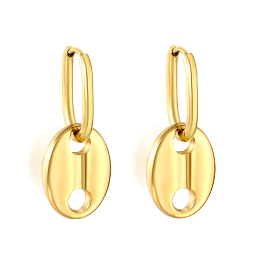 Boucles d’oreilles Pendantes en acier inoxydable Kin La Belle