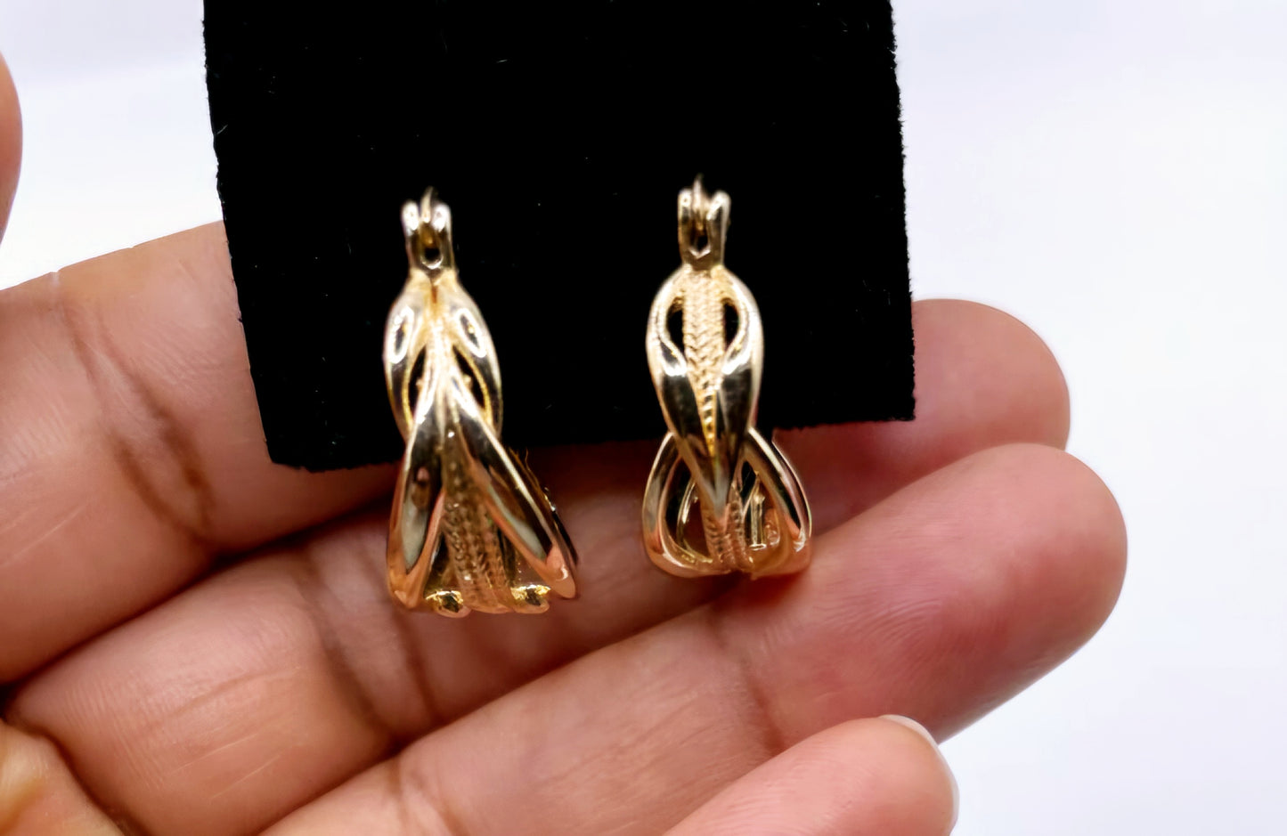Boucles d'oreilles en acier inoxydable Reine