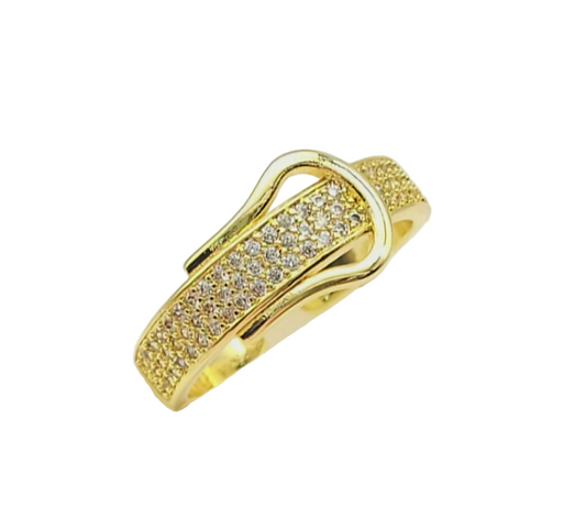 Bague Ajustable Plaquée Or 18 carats Princesse