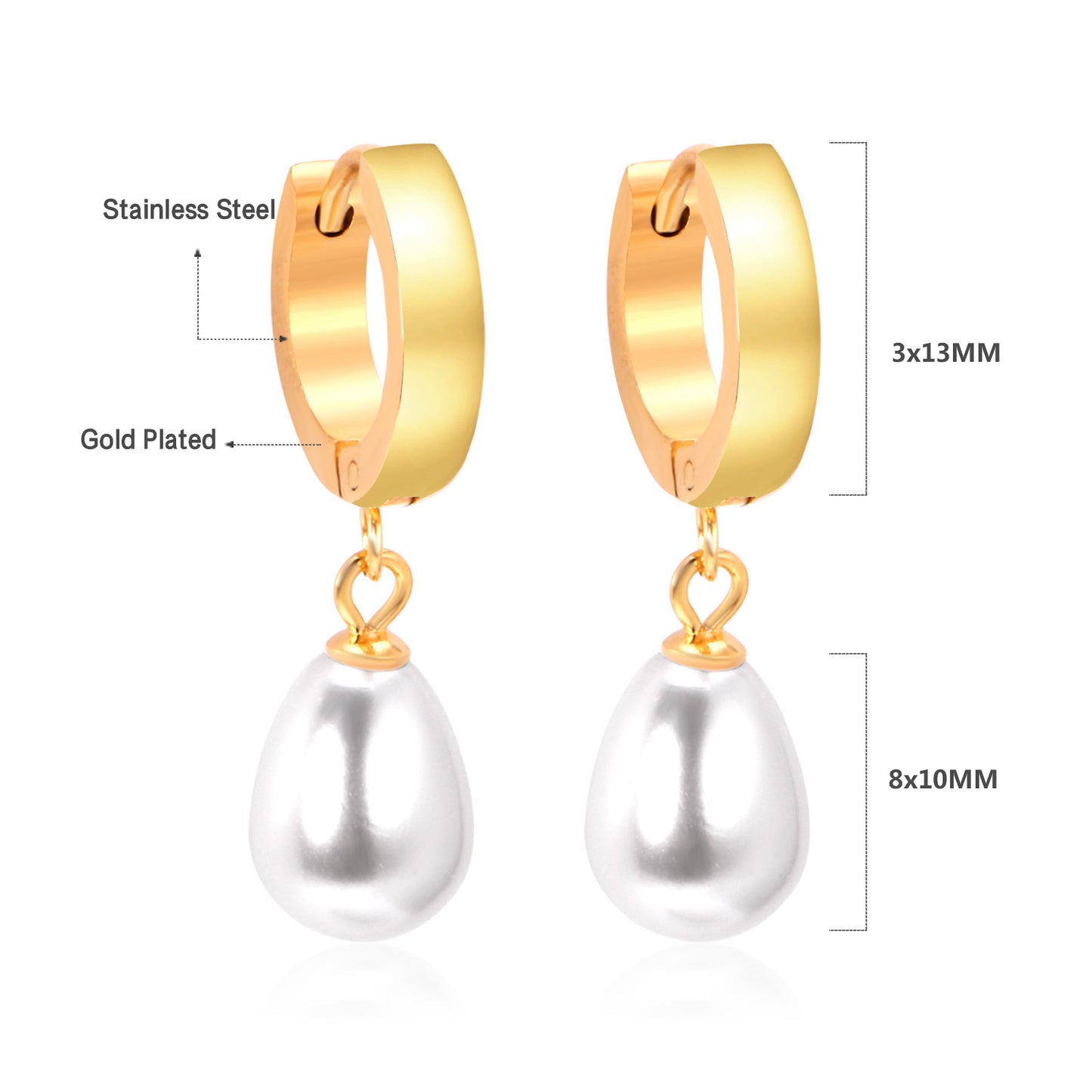 Boucles d’oreilles Perles d'amour