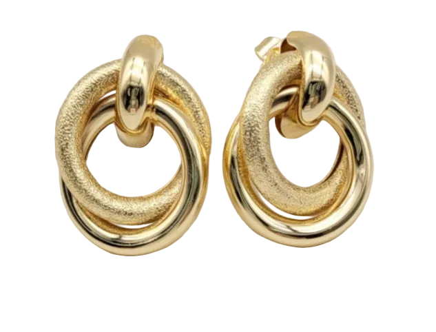 Boucles d’oreilles plaquées Or 18 carats Myma