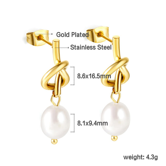 Boucles d’oreilles Pendantes en Perles Forever