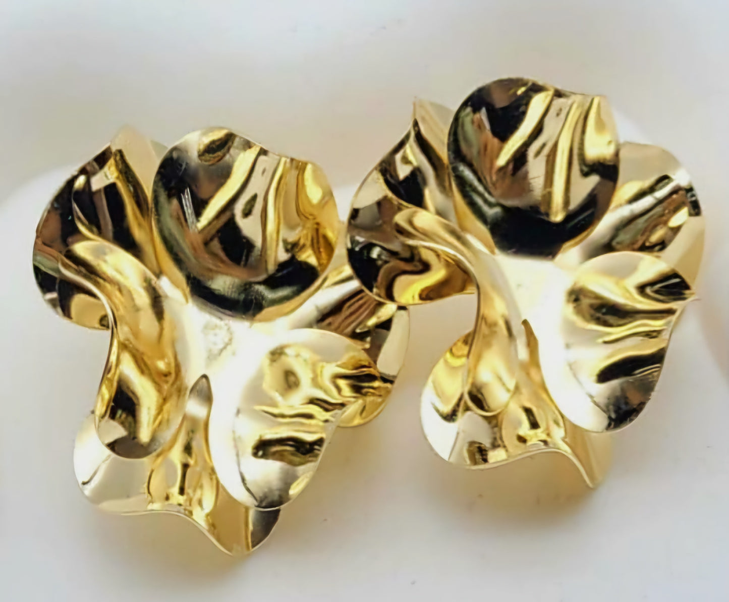 Boucles d'oreilles plaquées Or 18 carats Madia