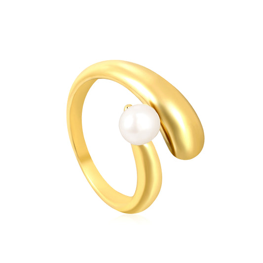 Bague ajustable en acier inoxydable Perla