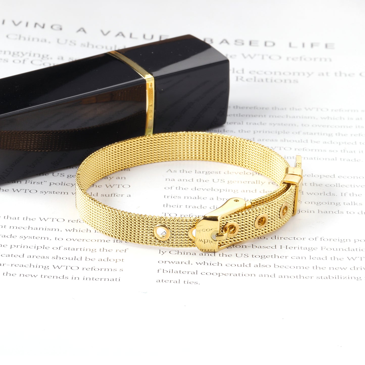Bracelet en acier inoxydable ajustable Divine