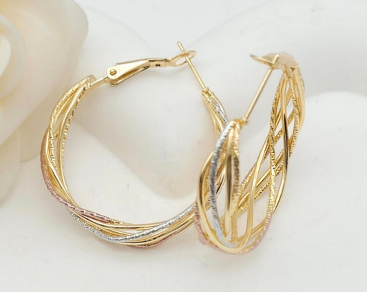 Boucles d’oreilles Créoles 3 couleurs Heaven