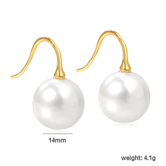 Boucles d’oreilles en acier inoxydable Perles Séduisantes